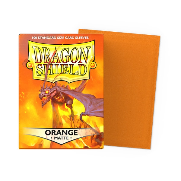 Dragon-Shield-Standard-Sleeves-matte-orange-100-Sleeves